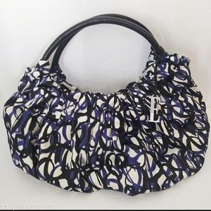 NWOT Elle satin swirl print hobo purse